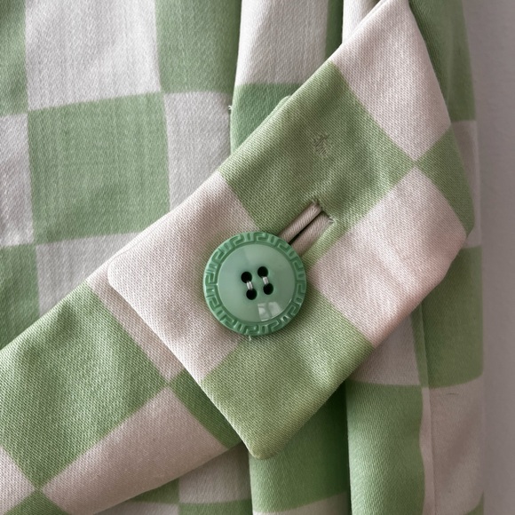 VINTAGE 1995 Gianni Versace checkered mini dress - Picture 5 of 7